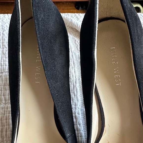 Nine West Black Suede Heels - Picture 2 of 5